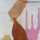 Tapis berbère beni ourain tissé main traditionnelle taille 150 x 250 cm