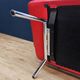 Vintage red leather Leolux Arabella design sofa used