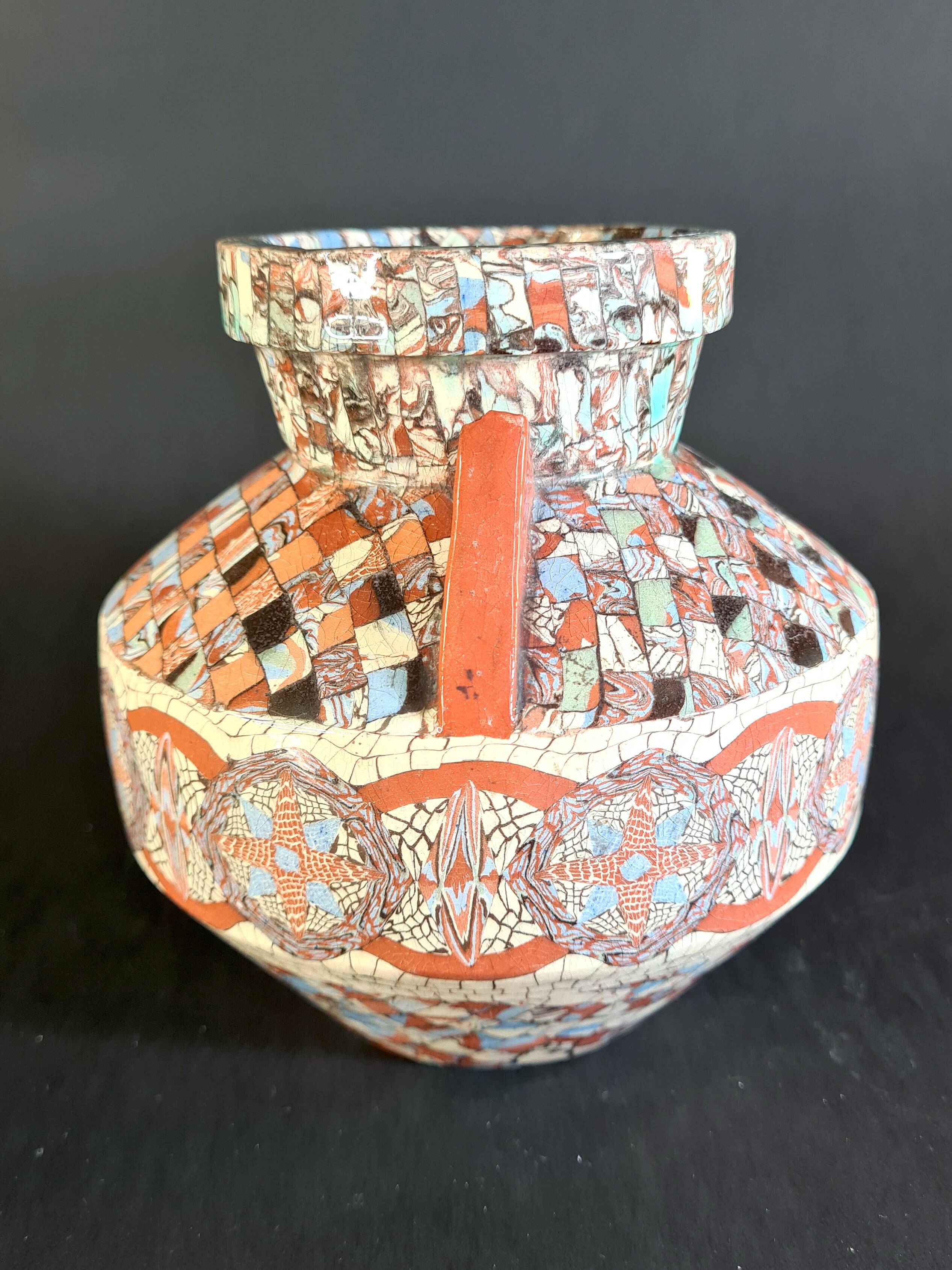 Vase en mosaïque Gerbino Vallauris – modèle 16 cm