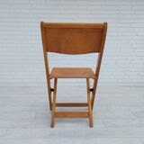 Paire de 3 chaises des années 60, design danois, pliantes, contreplaqué