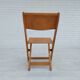 Paire de 3 chaises des années 60, design danois, pliantes, contreplaqué