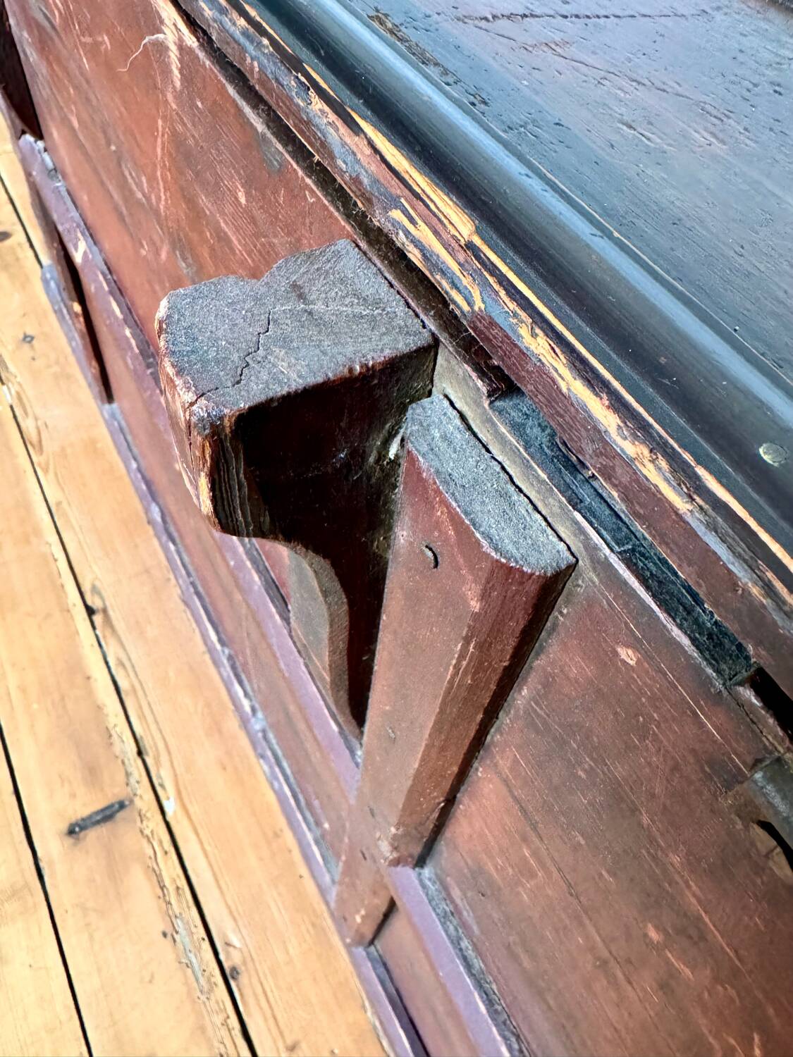 Afghan dowry chest in painted wood