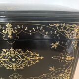 Cave a liqueur complète Napoléon III Marqueterie boulle Coffret ancien