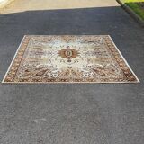 Pure combed wool Persian rug with flowers 200x300 Teppich imperial
