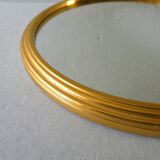 Mirror tray, gold metal tower, 23 cm