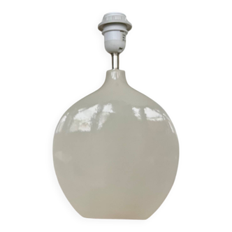 White contemporary ceramic lamp base