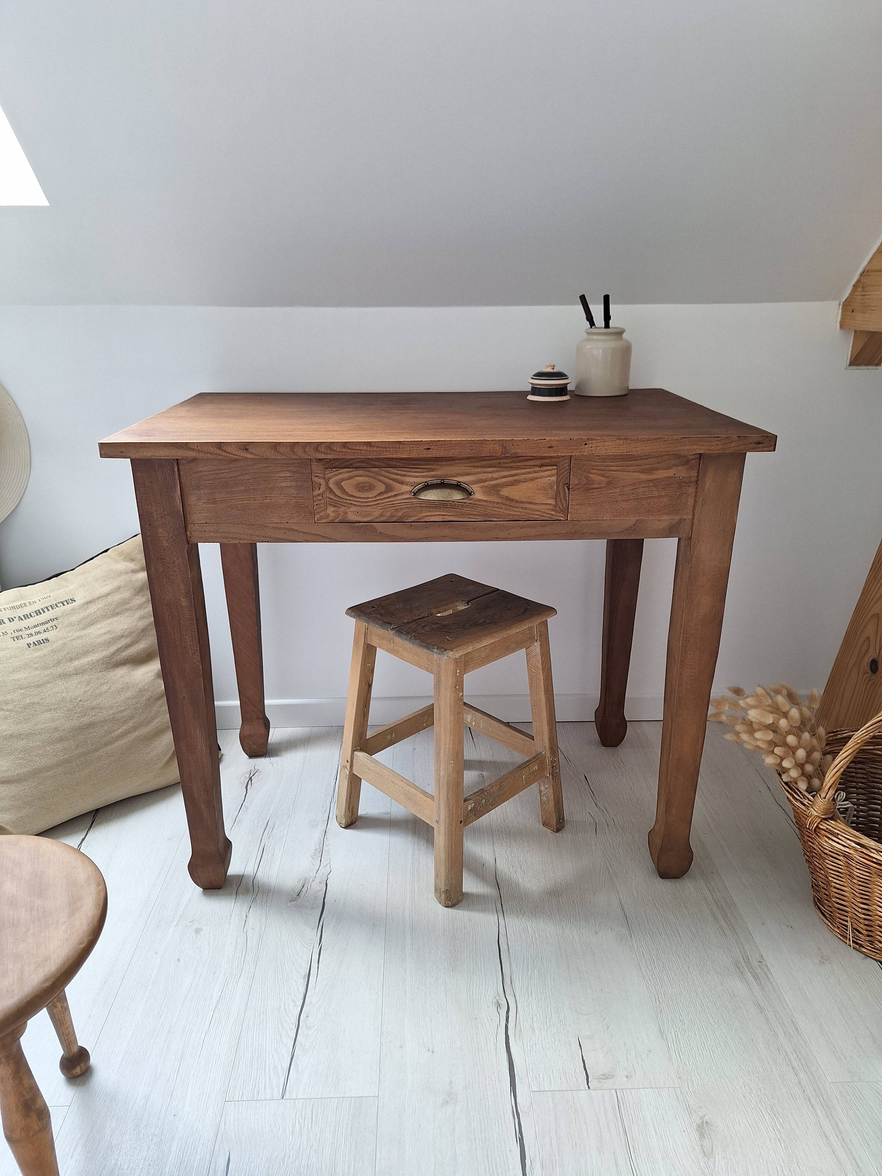 Vintage Country Farmhouse Desk / Console / Side Table