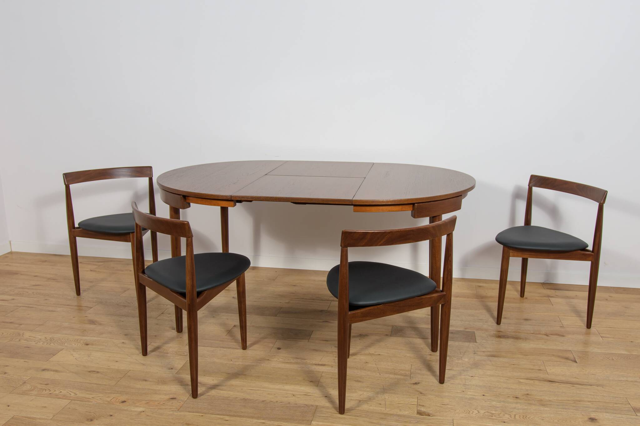 Mid-Century Dining Set by Hans Olsen for Frem Røjle, Denmark, 1950s, Set of 5