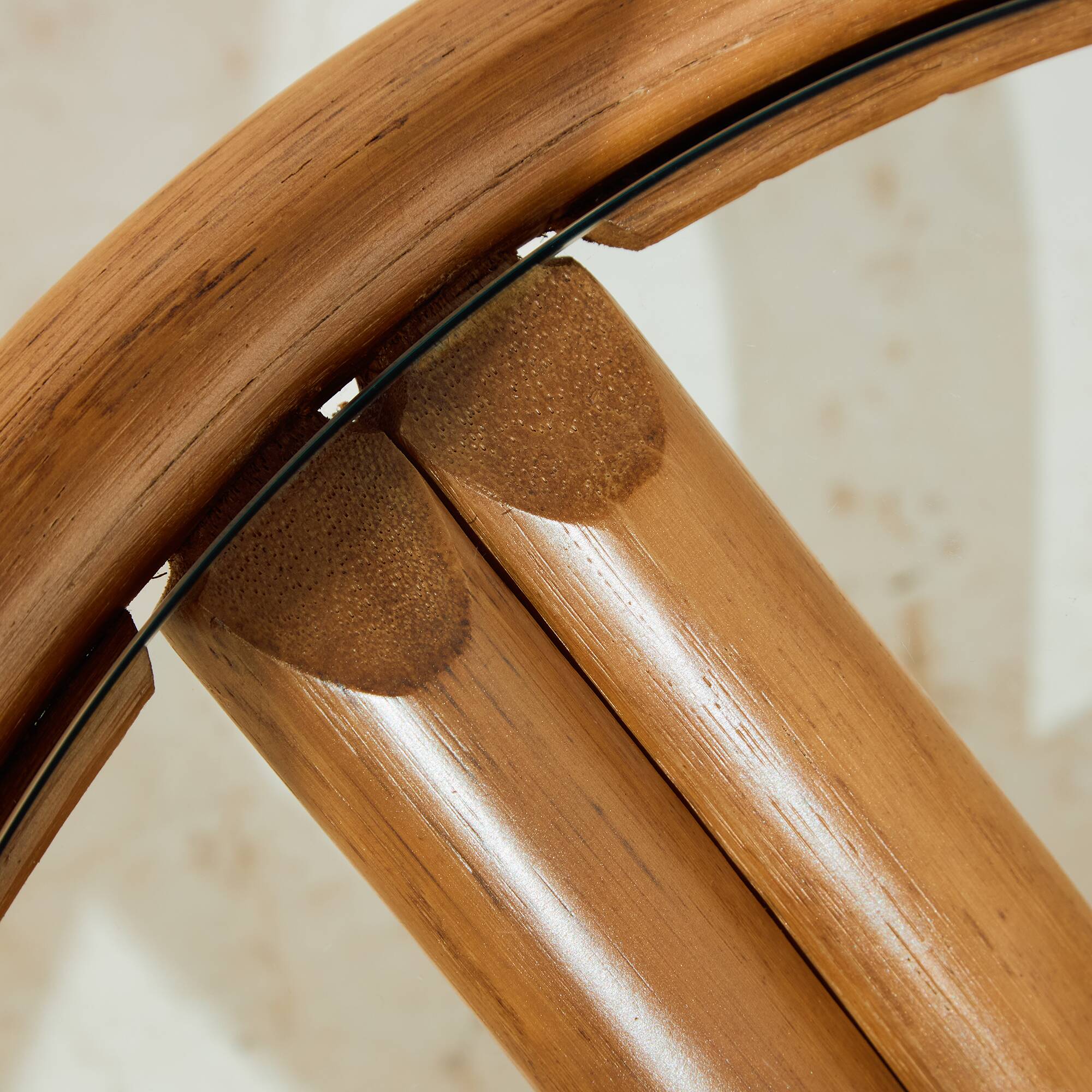 Italian bamboo coffee table