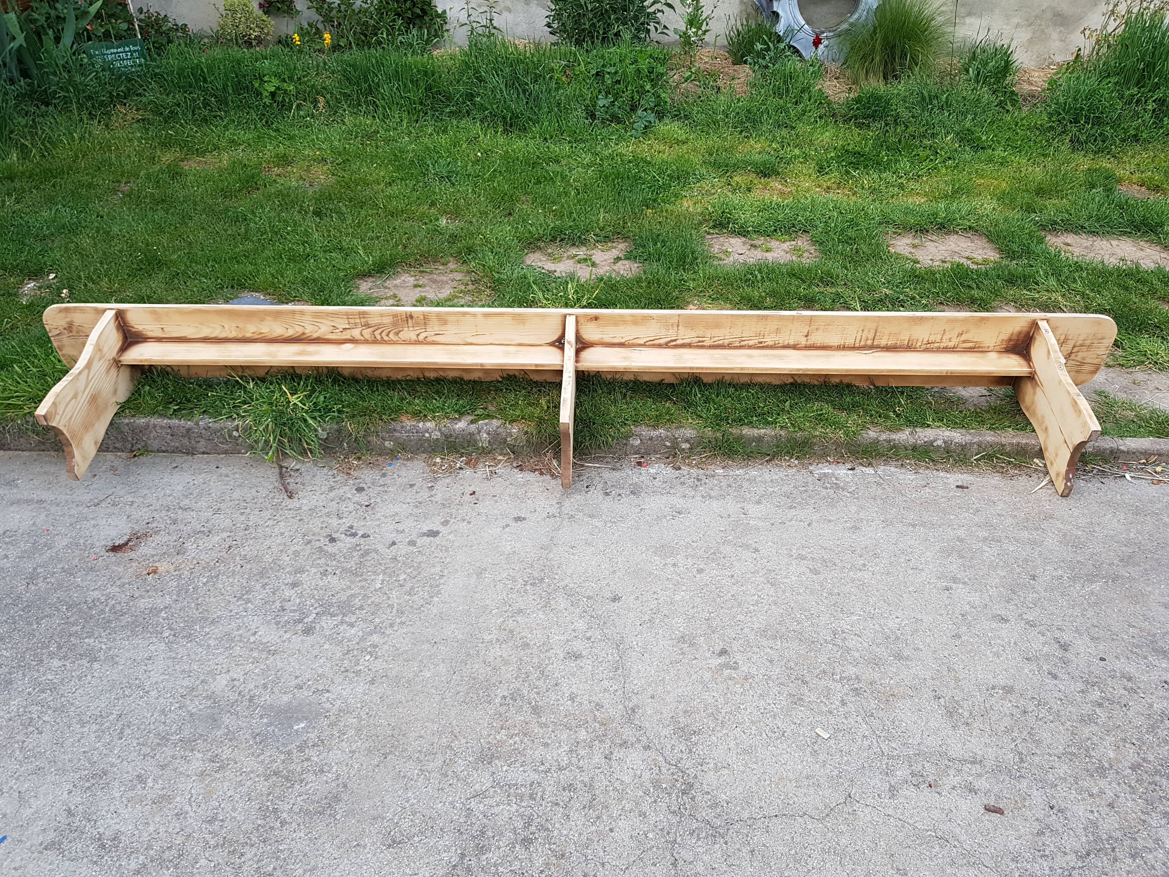 Old farm bench large model