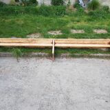 Old farm bench large model