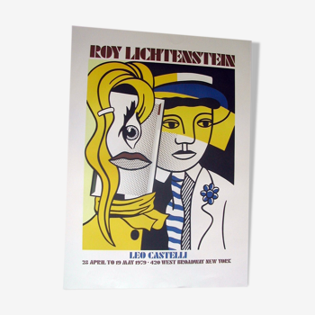 Original vintage poster 1979 Roy Lichtenstein 68x98 cm Leo Castelli