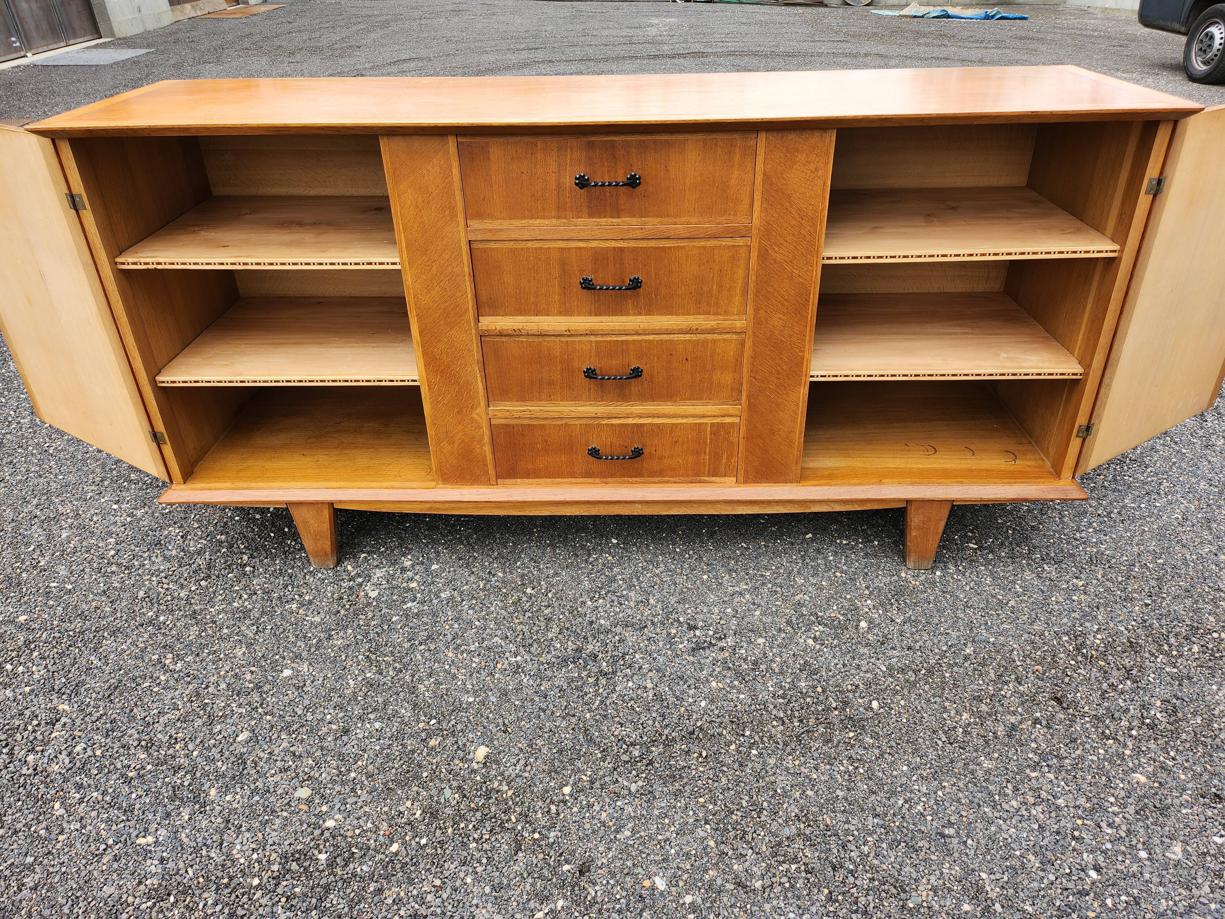 Light oak vintage sideboard