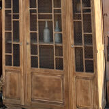 Antique solid oak wardrobe: dresser / bookshelf