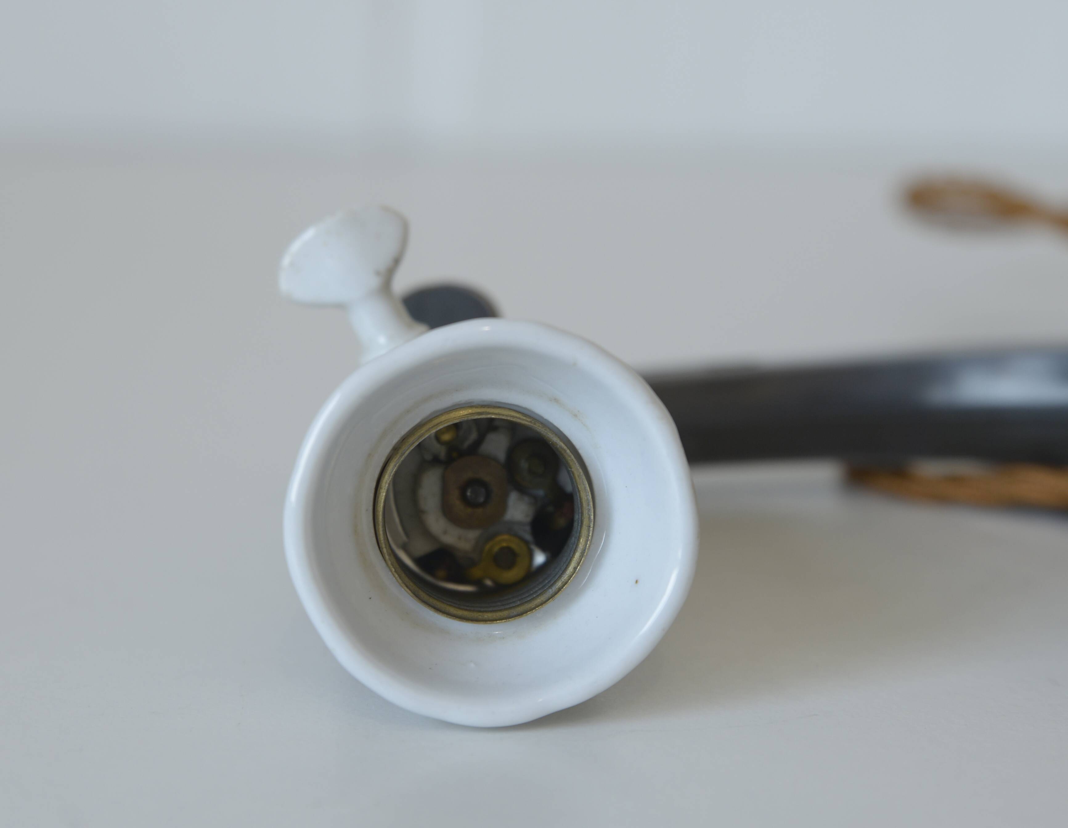 Lampe de bureau antique Art Nouveau lampe de table lampe de chevet en laiton Autriche années 1920