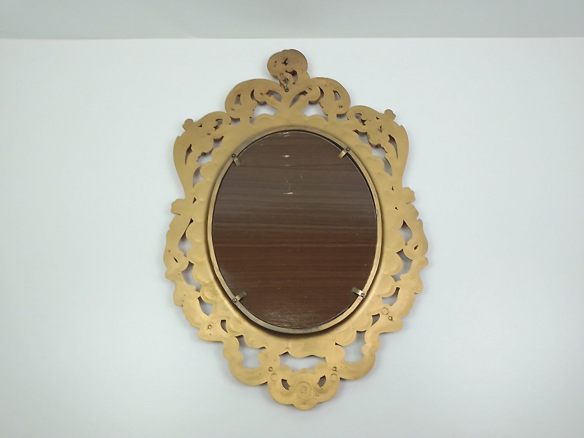 Baroque style mirror frame golden resin 55.5 cm X 36 cm