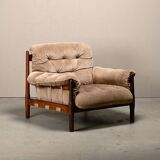 Lounge Chair Suede Leather