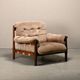 Lounge Chair Suede Leather