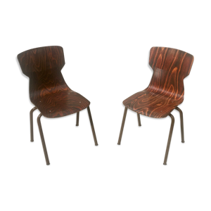 Paire de chaises vintage eromes