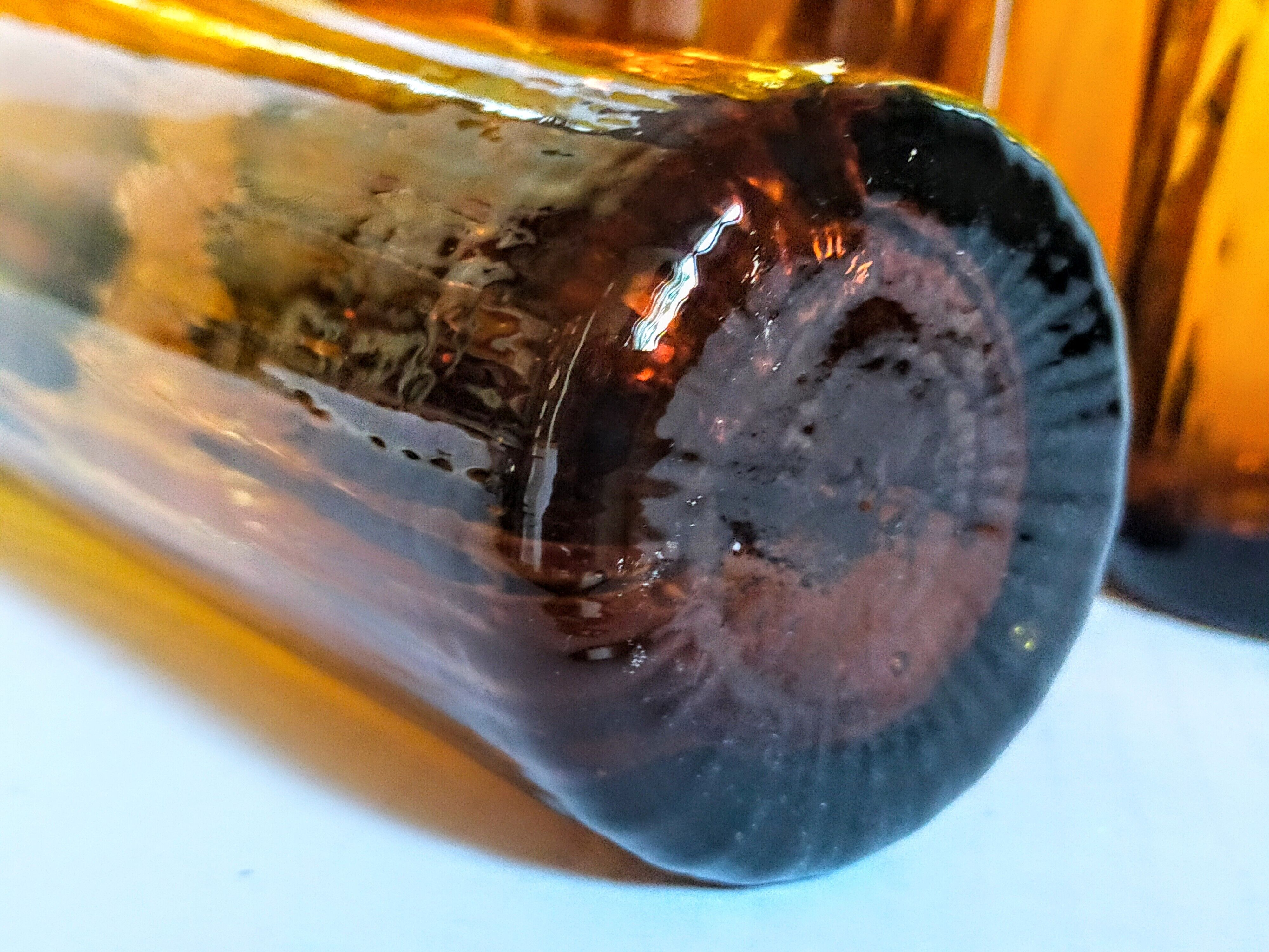 Lot de six verres en verre soufflé