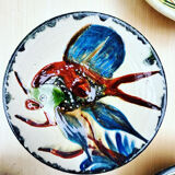 Puigdemont fish ceramic plate