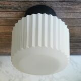 Philips vintage ceiling lamp pleated glass