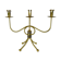 Brass candelabra by Gunnar Ander for Ystad-Metall , Sweden 1950s