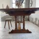 Table en chêne 3m 1950 avec ses allonges