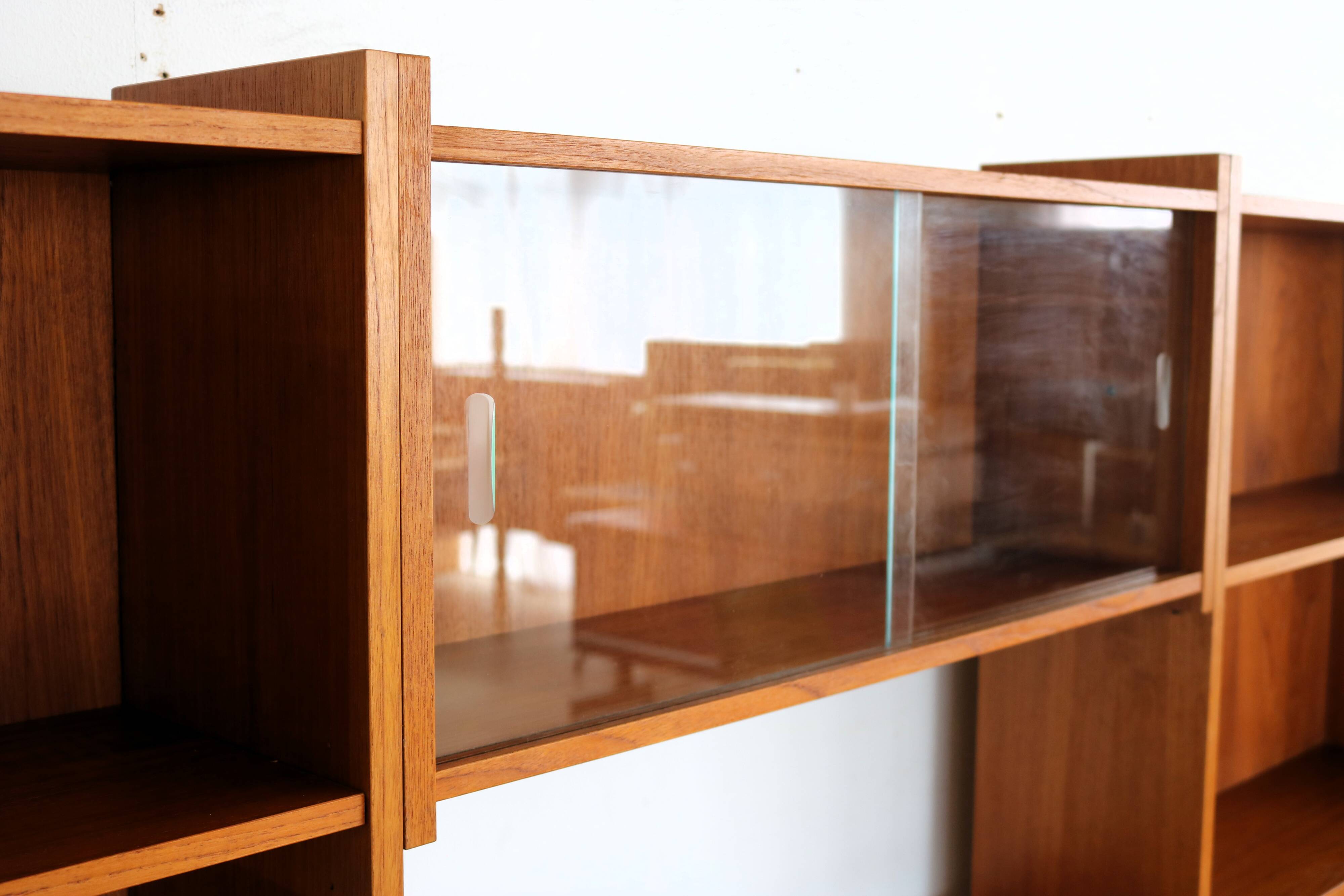 Vintage wall unit | bookcase | 1960s | teak