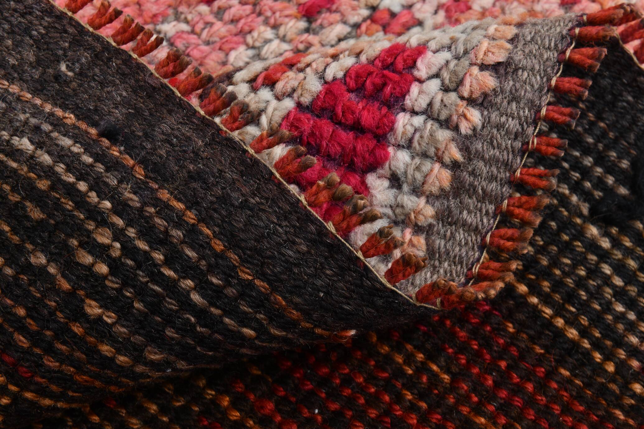 3x12  Red Brown Vintage Runner Rug, 86x369Cm SK 22862