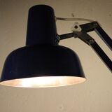Architect's lamp in blue metal