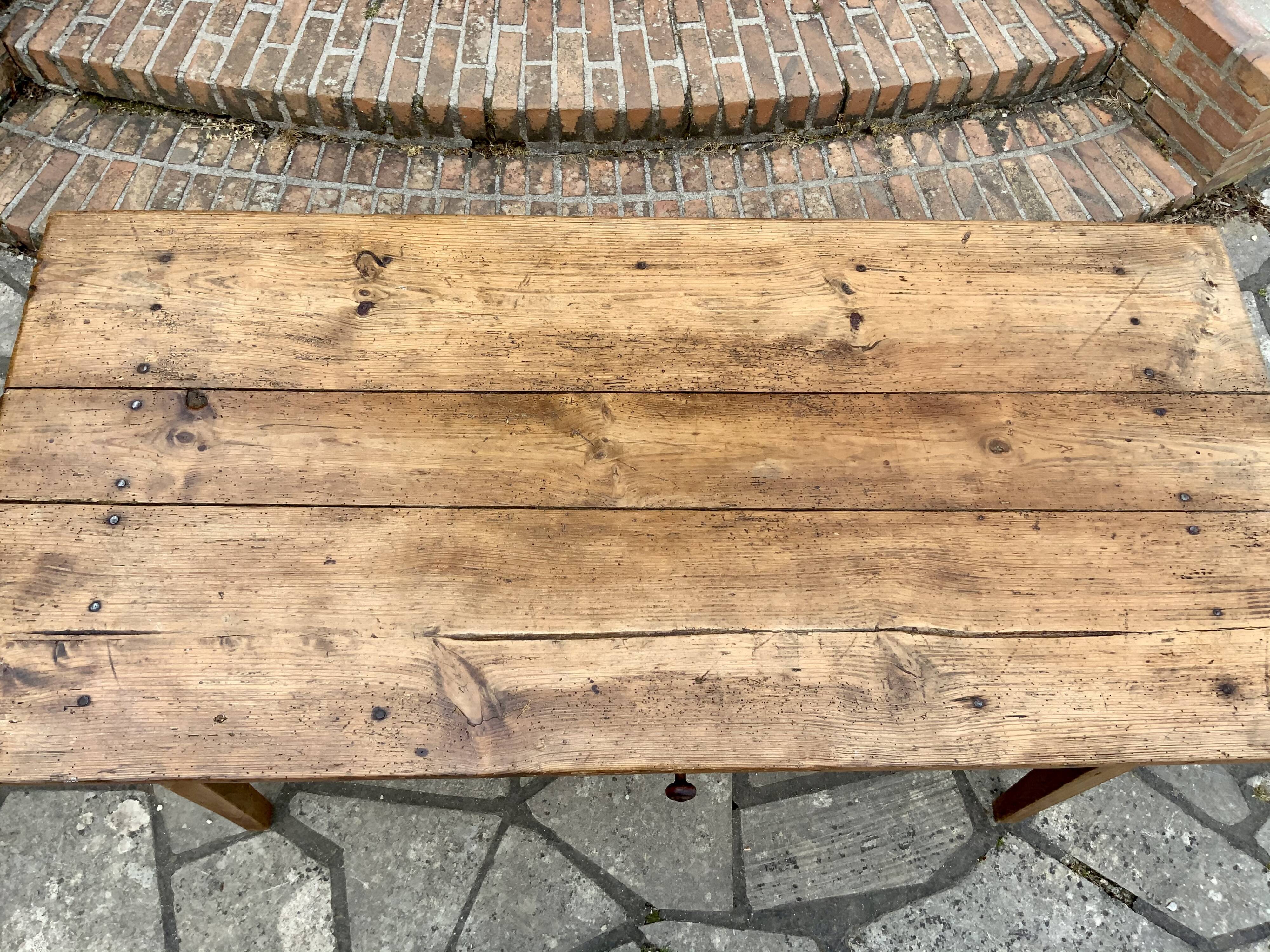 Old oak farm table 153cm
