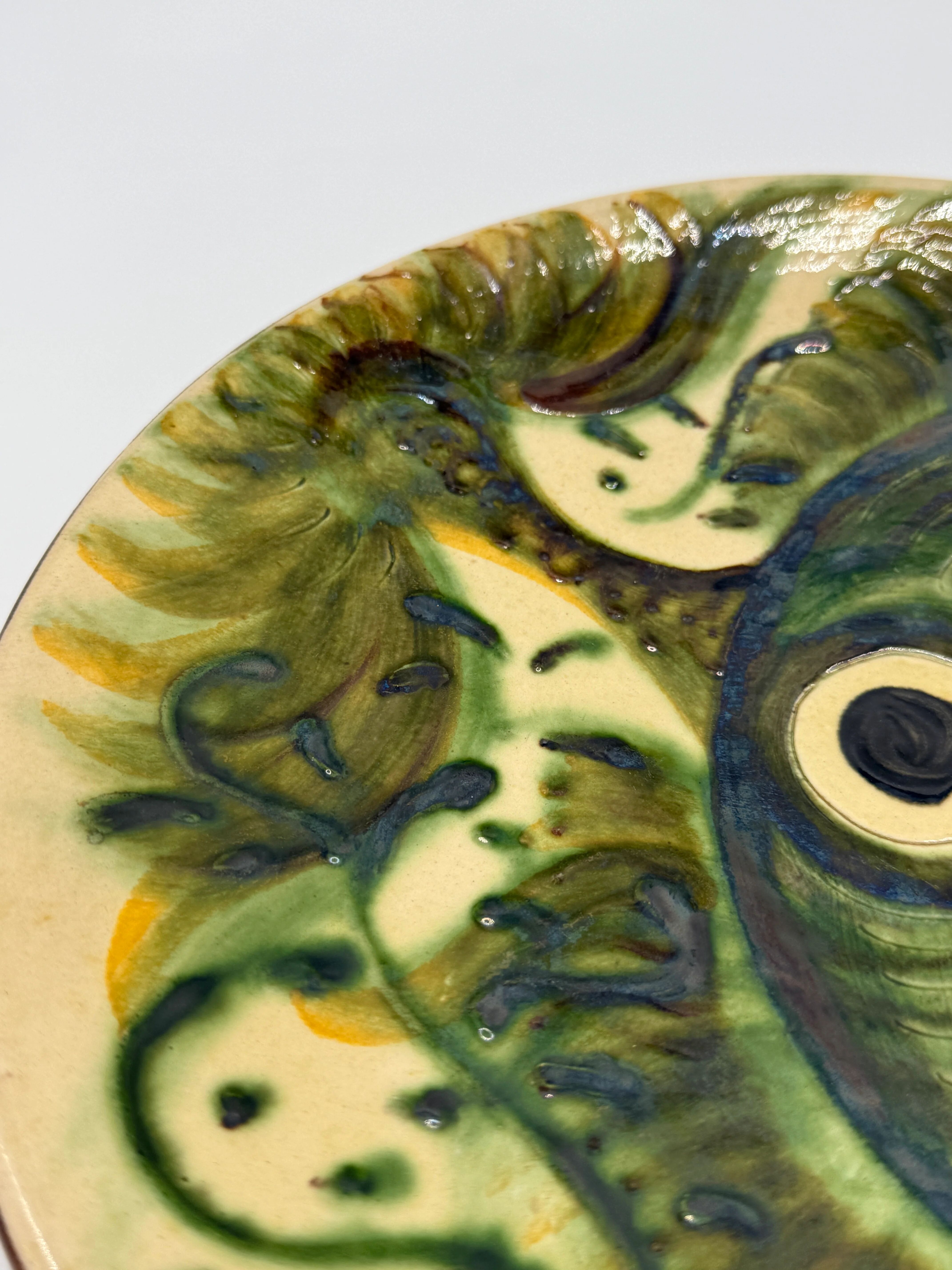 Fantastic fish plate, Puigdemont, Catalonia 1960s