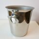 Stainless steel ice bucket by Jean Couzon