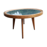 Coffee table vintage compass feet