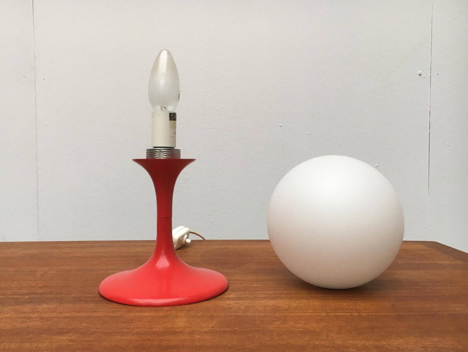 Swiss Space Age table lamp by E.R. Nele for Temde