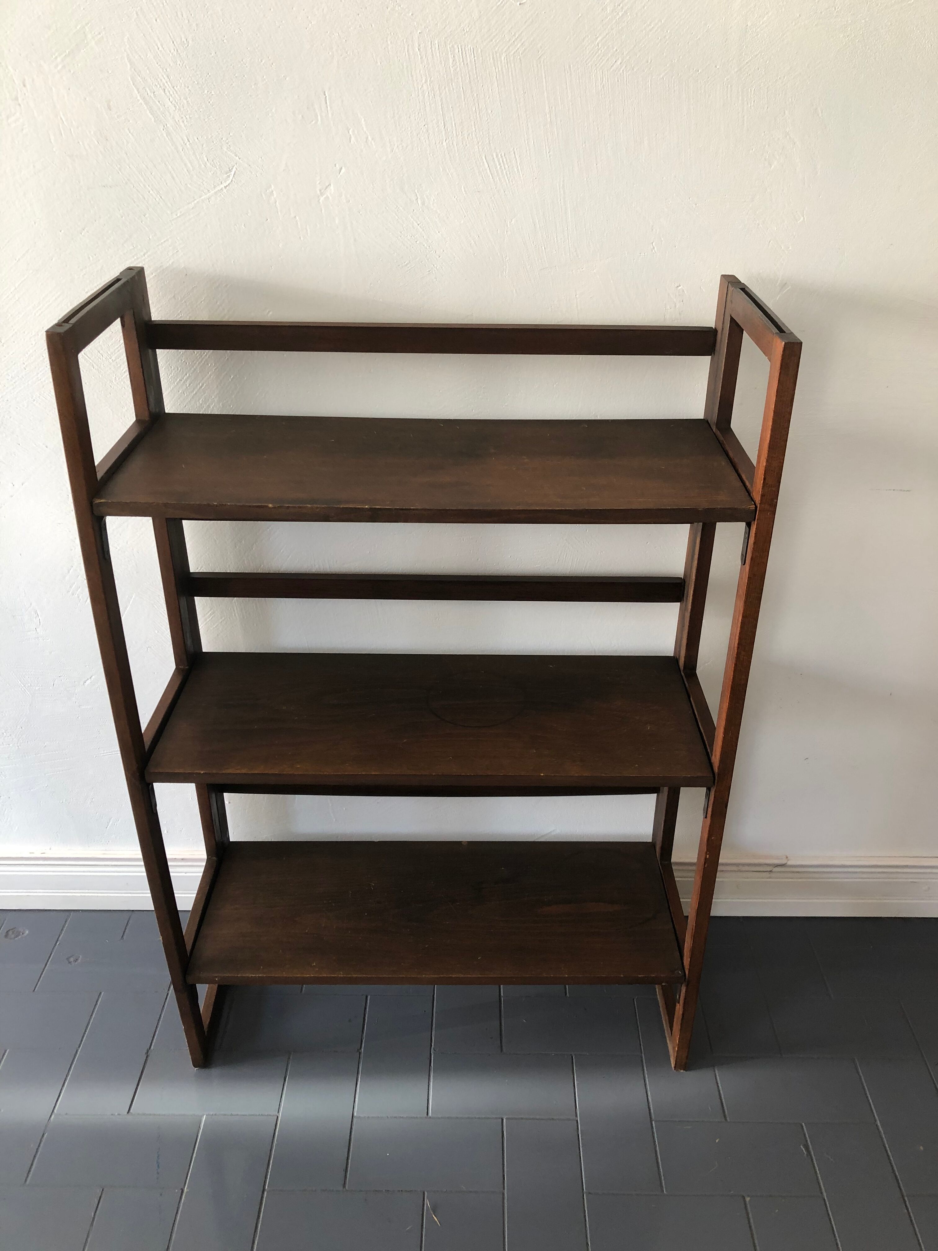 Antique bookshelf shelves, folding