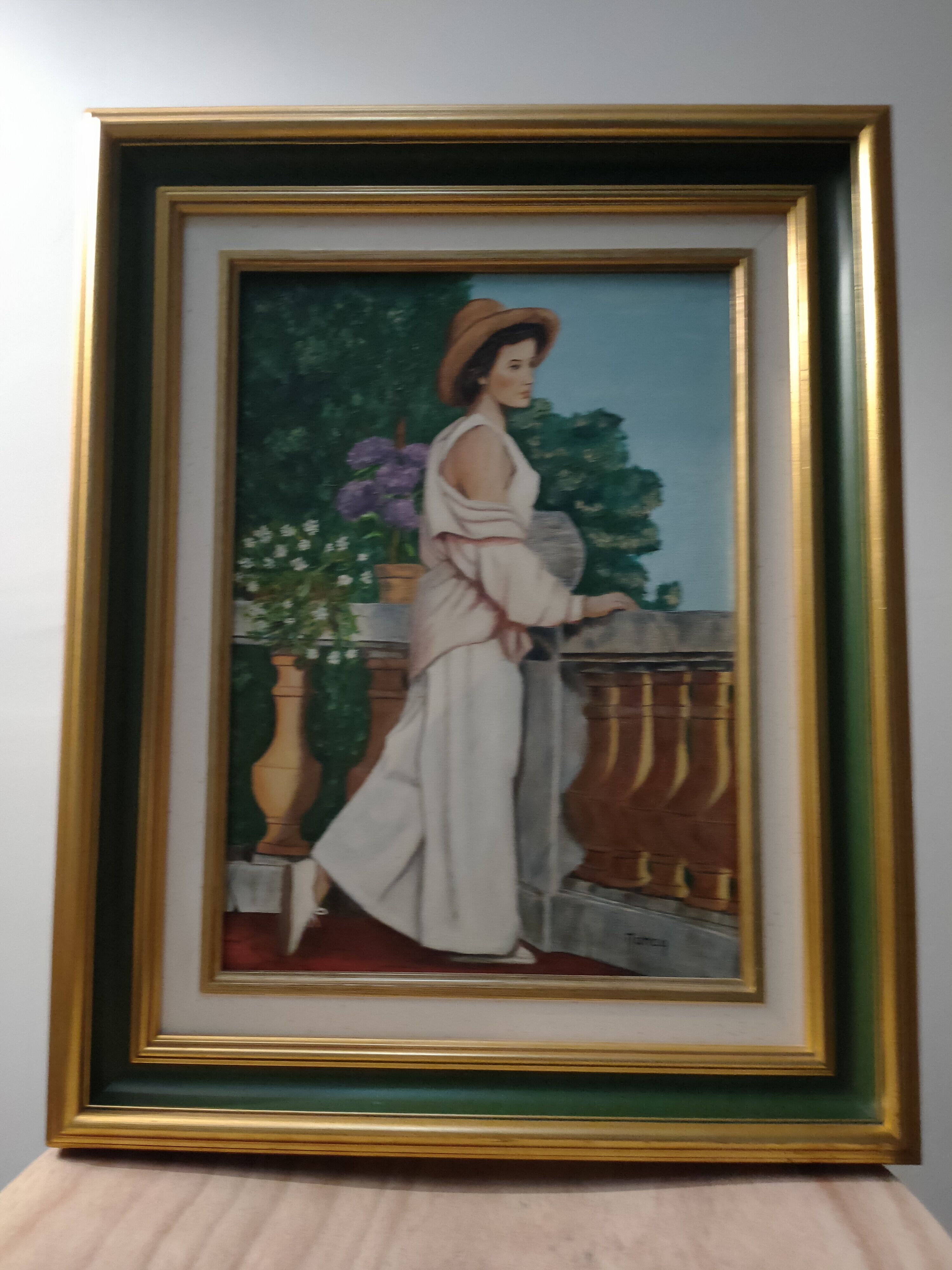 Signed canvas painting