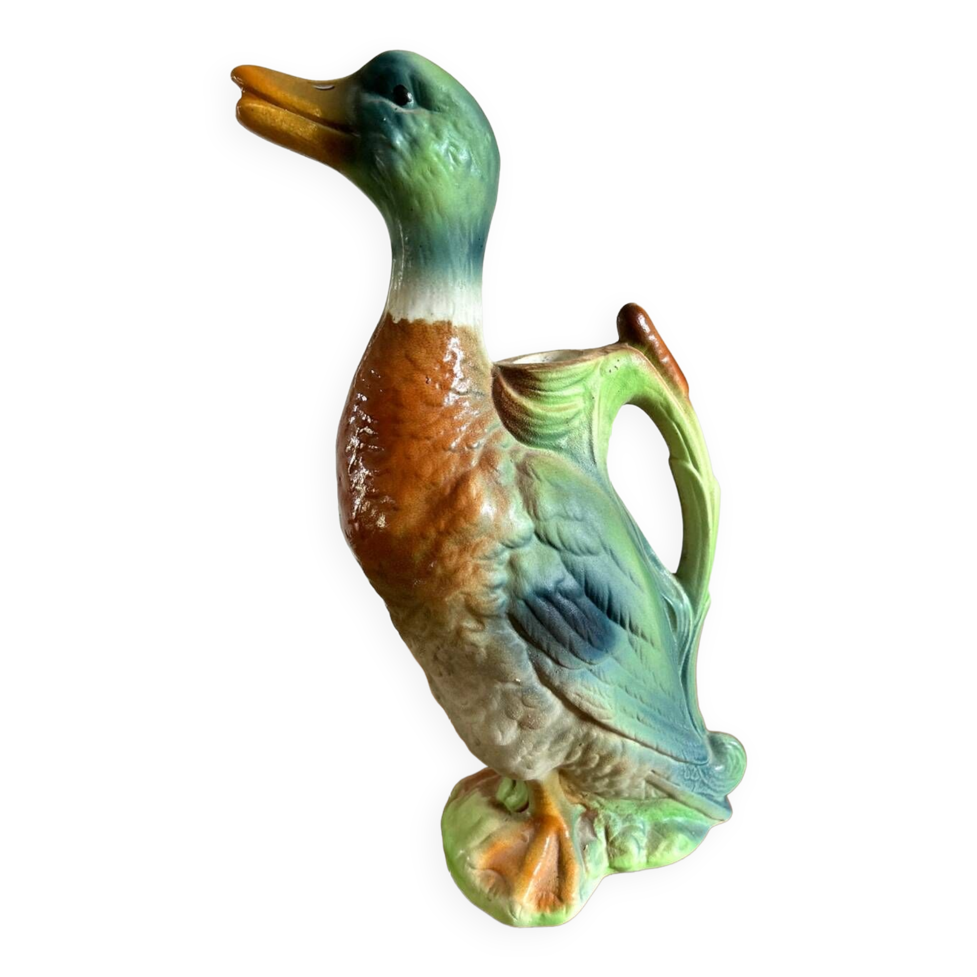 Ceramic duck decanter