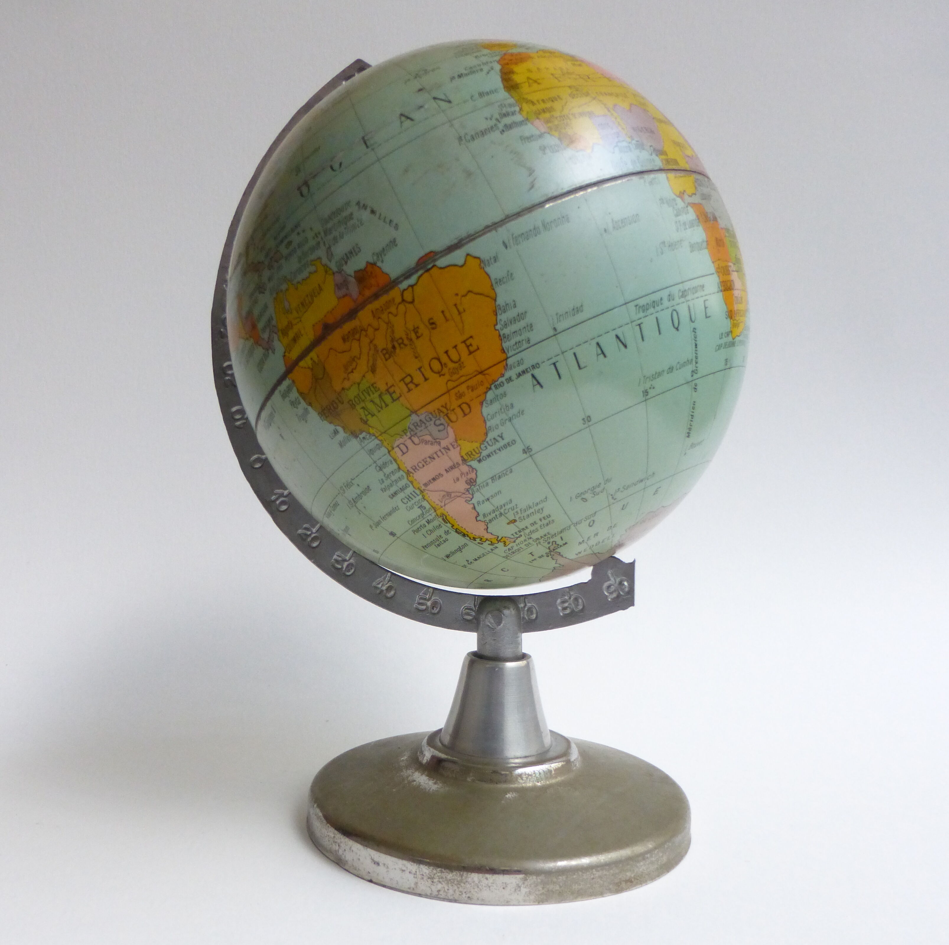 Globe terrestre vintage 1950/60