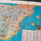 Vintage map of Spain