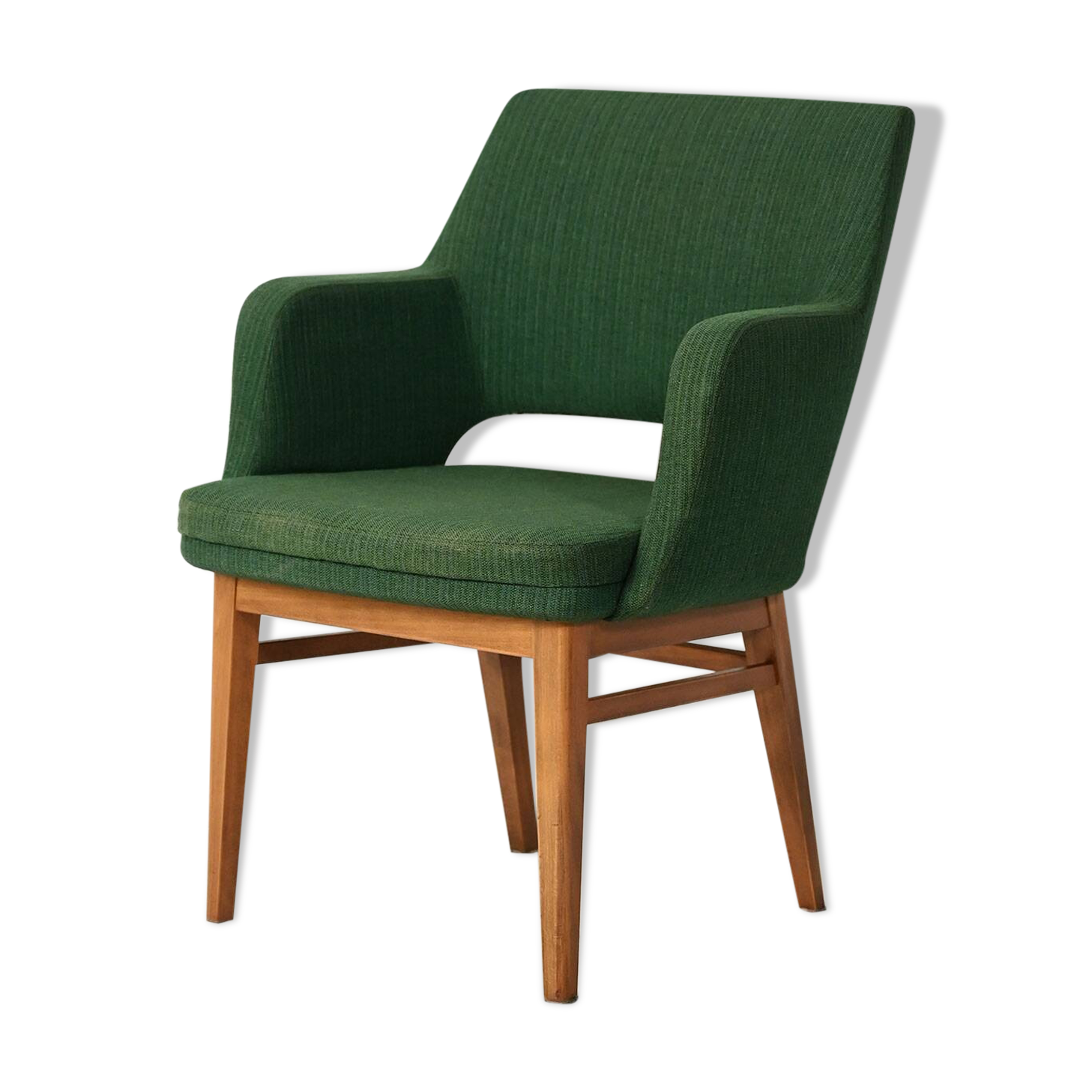 Oslosund armchair by Kinnarps in forest green, 1950s