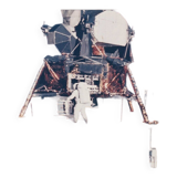 Superb historical chromogenic photograph from 1969 1st step on the moon.