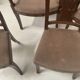Suite de sept chaises en acajou massif XIX siècle