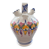 Water bottle with floral decoration