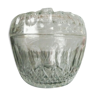 Old glass sugar bowl