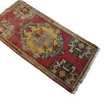 VINTAGE TURKISH PASTEL MINI RUG , 102 x 53 CM