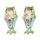 French Art Nouveau Majolica Earthenware Vases ca. 1900