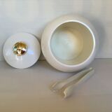 Old white ball ice bucket