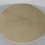 Italian Art Deco Coffee Table in Parchment, Black Lacquer and Brass